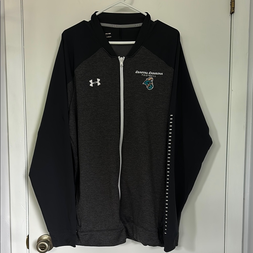 Under Armour Black and Gray Lightweight Athletic Jacket